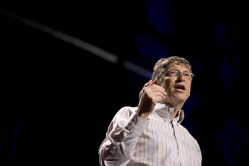 Билл Гейтс выступает на TED 2009