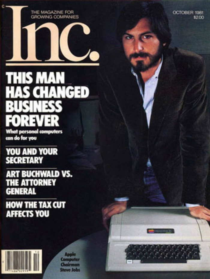 Первая обложка журнала со Стивом Джобсом. Октябрь 1981-го, — источник