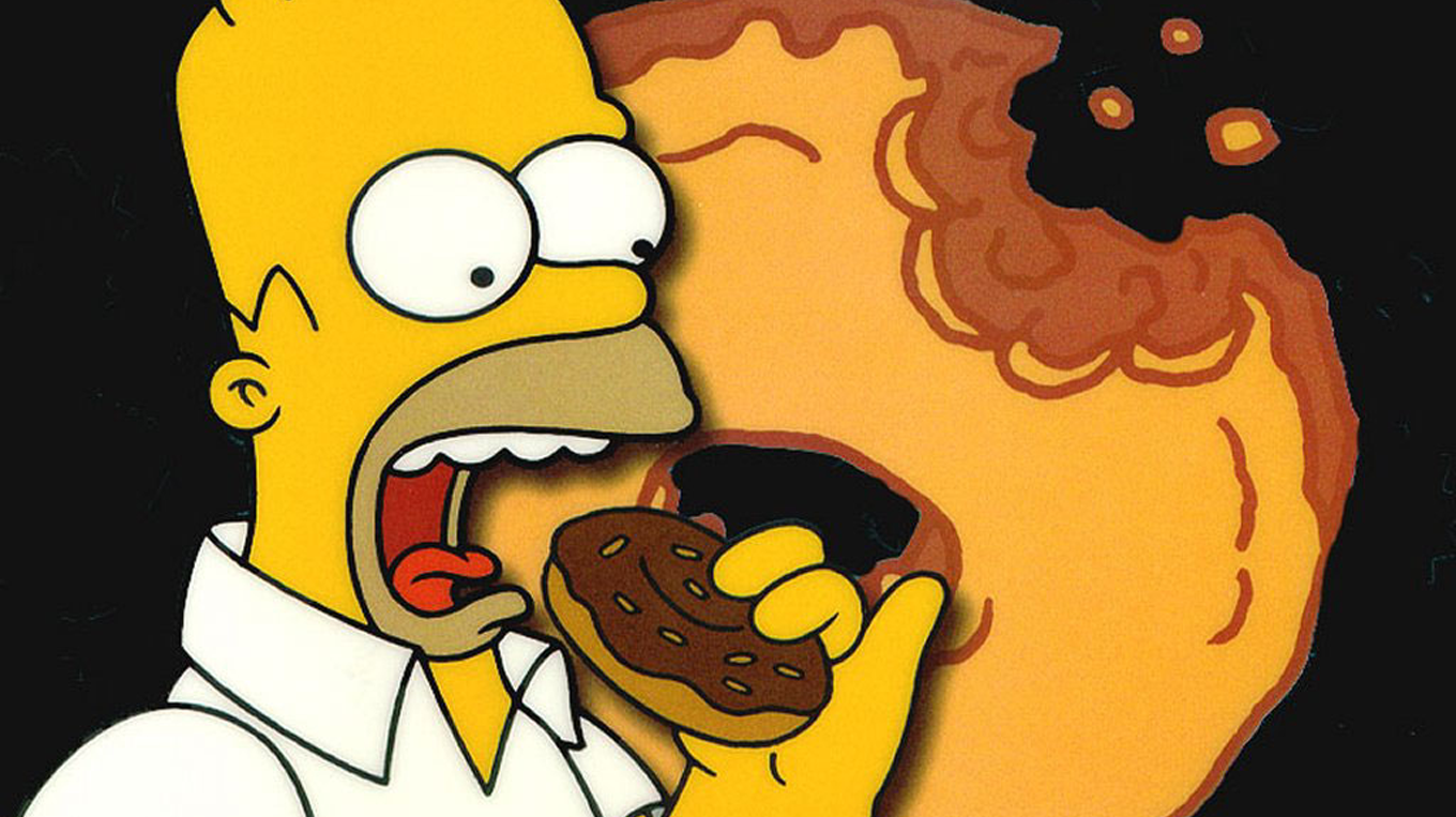 Гомер симпсон с пончиком картинки