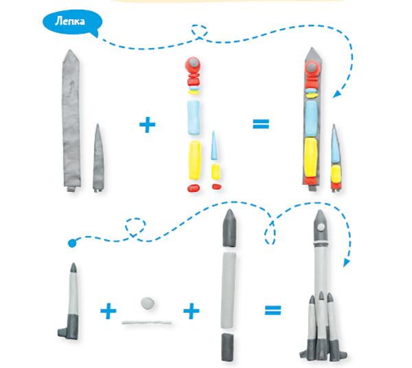 Пластилиновая ракета «Восток»