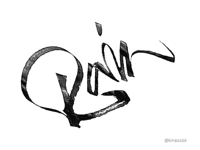 Экспрессивная каллиграфия — это, прежде всего, работа рулингпеном.